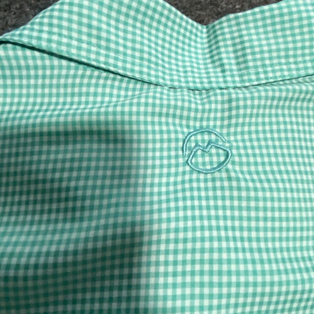 Magellan Outdoors Shirt Mens 2XL Green Check Fish Gear MagWick Angler Fit Vented - Picture 8 of 12